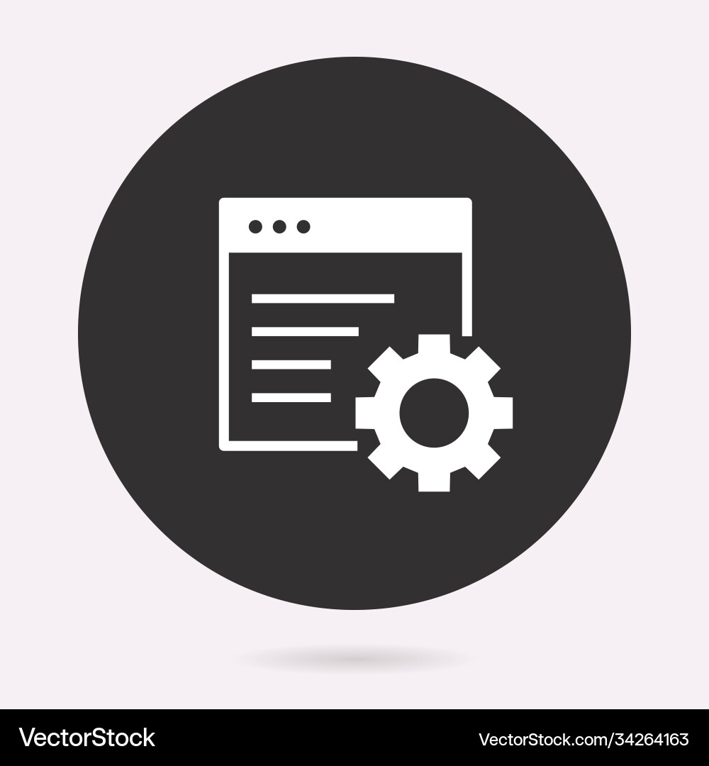 File setting - icon isolated Vector Image