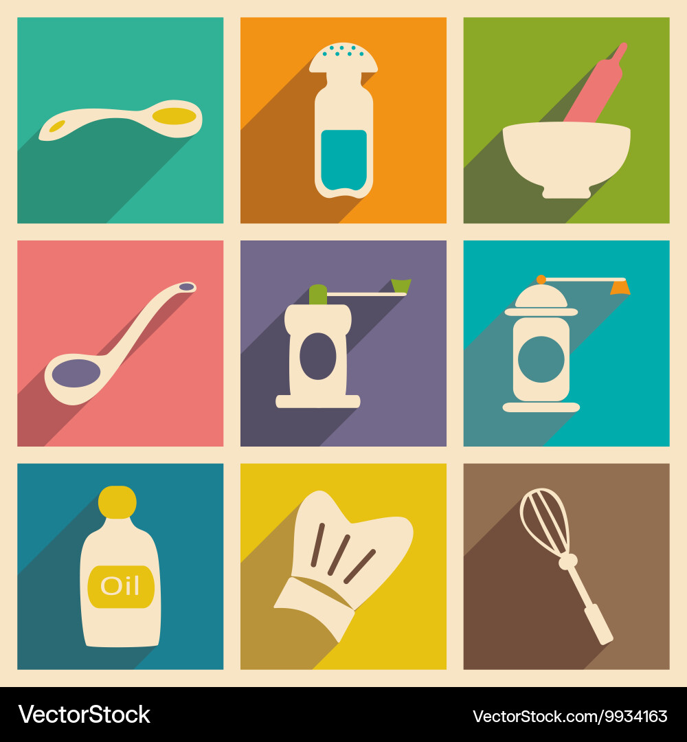 Flat with shadow concept and mobile application vector image