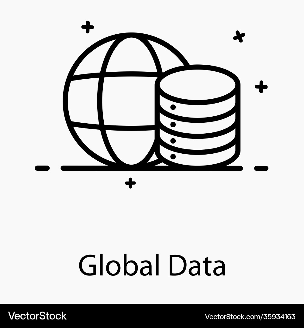 Global data Vector Image