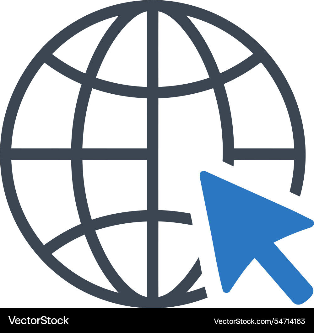 Global web access icon vector image