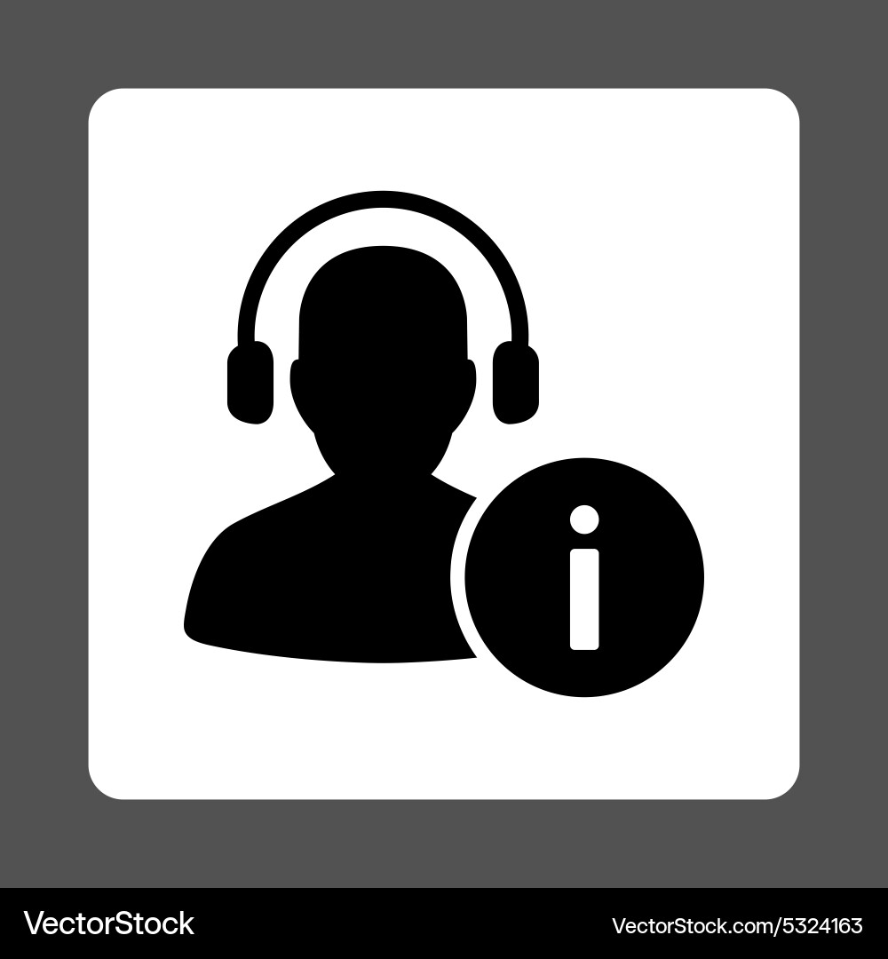 Help desk icon from commerce buttons overcolor set vector image