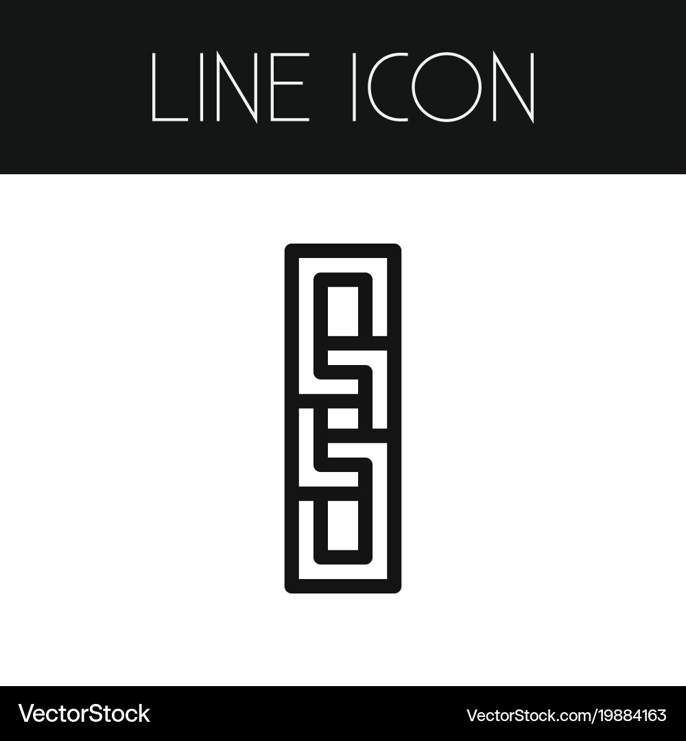 Isolated chain icon line attach element Vector Image