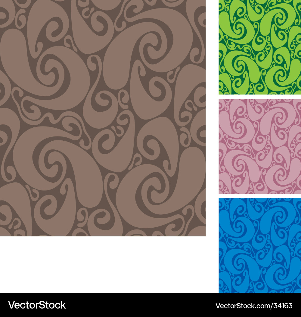 Swirls pattern vector image