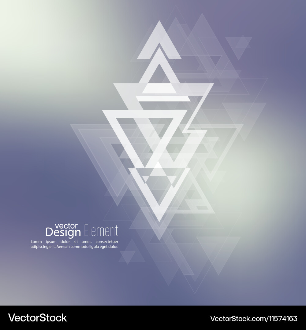 Triangular Debris Abstract Background Vector Image