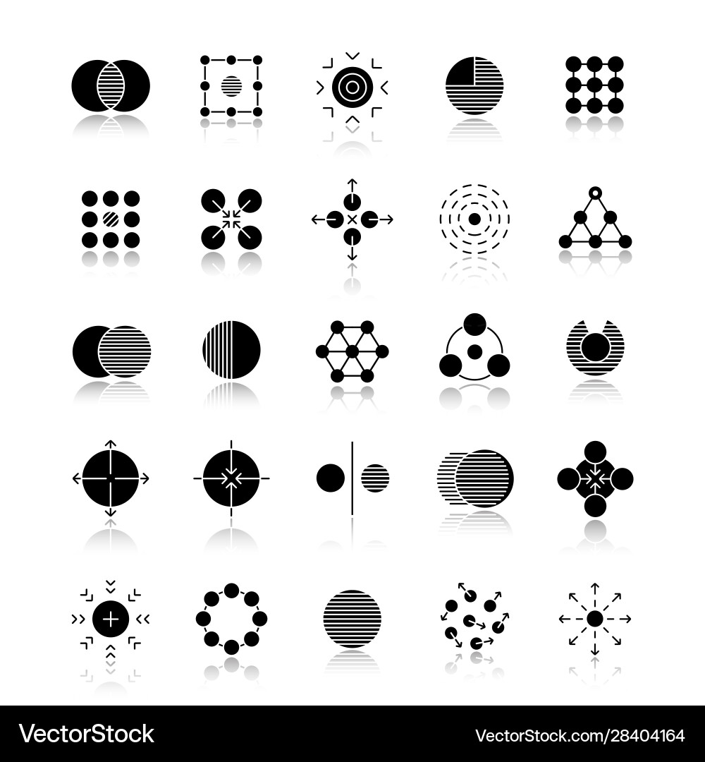 Abstract Symbol Set - Connections & Concepts vector image