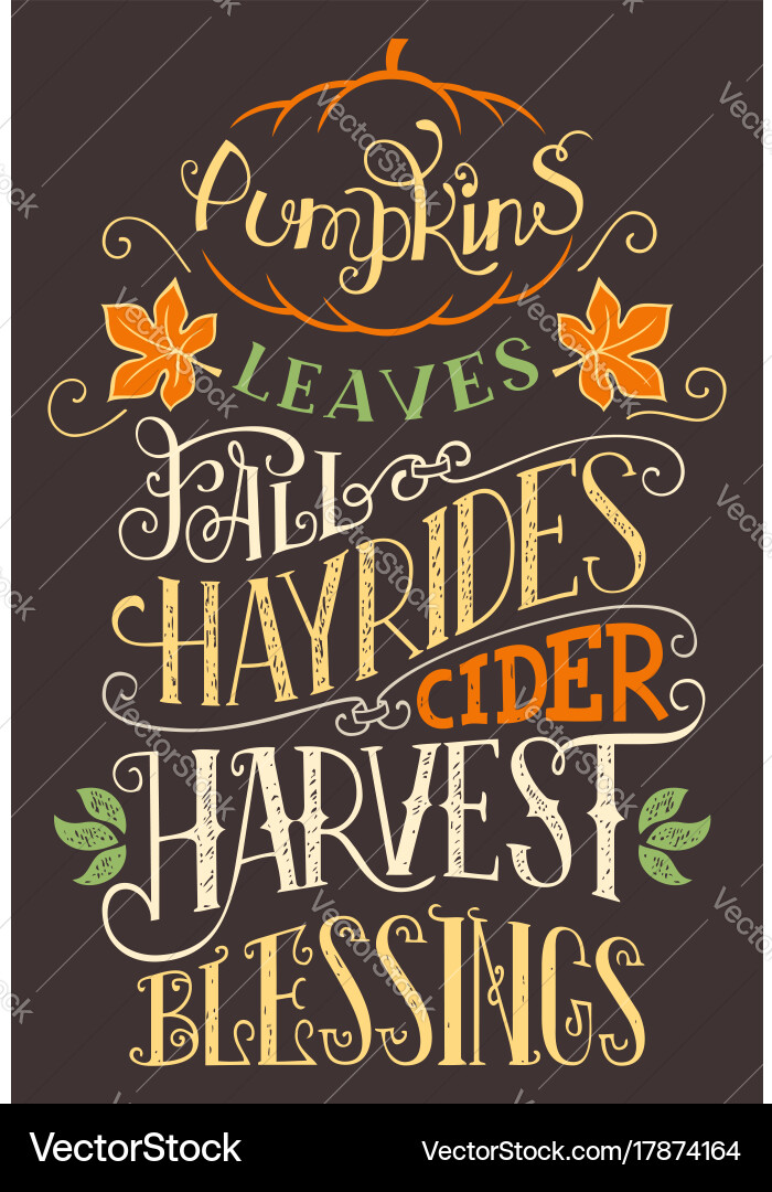 Autumn Harvest Celebration Vector Image