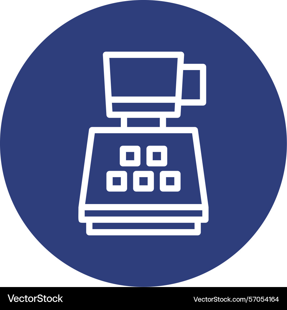Blender line circle style icon design vector image