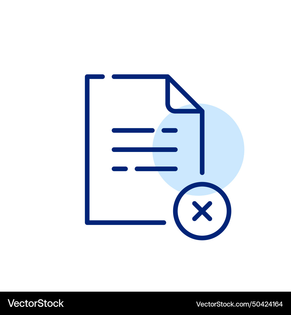 File delete icon pixel perfect editable File delete icon pixel perfect editable vector image