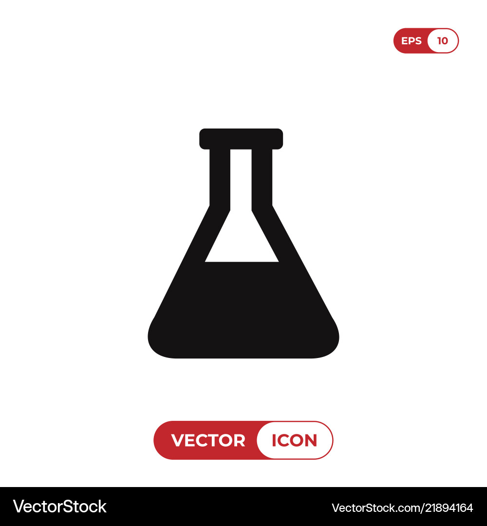 Flask icon Flask icon vector image