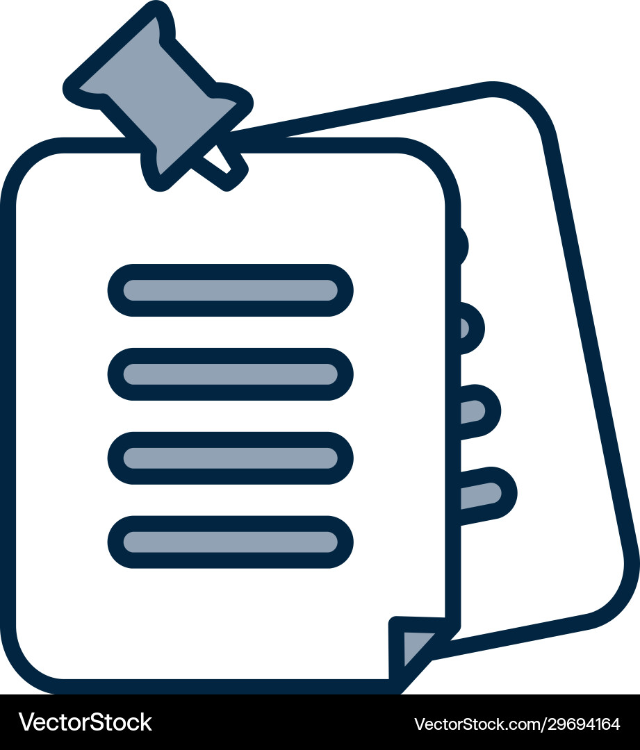 Isolated data document half line color style Isolated data document half line color style Vector Image