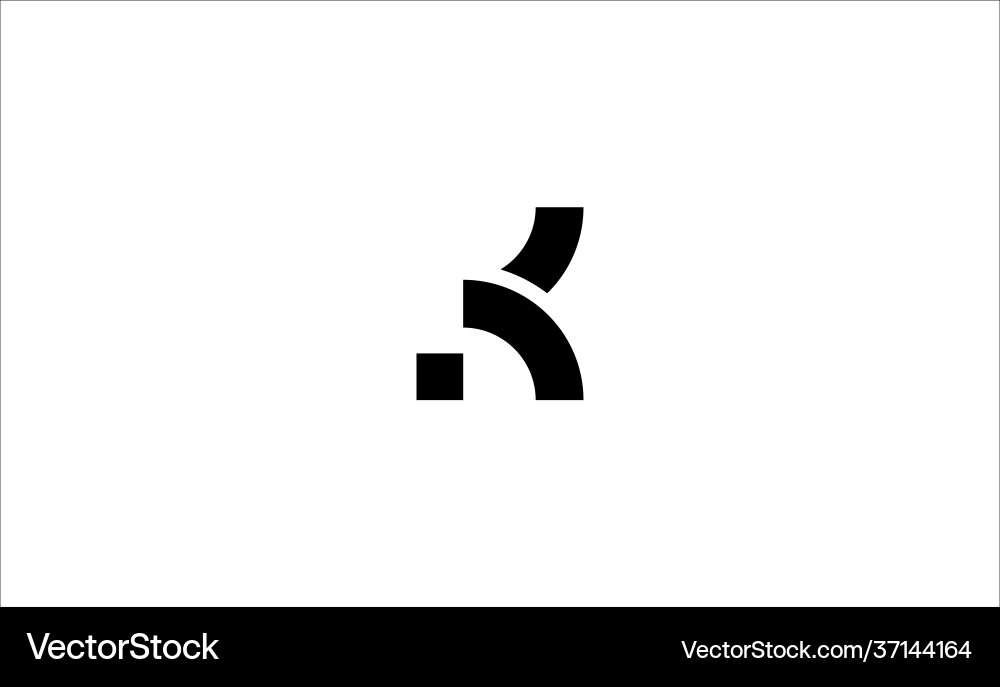 Letter k modern monogram logo Royalty Free Vector Image