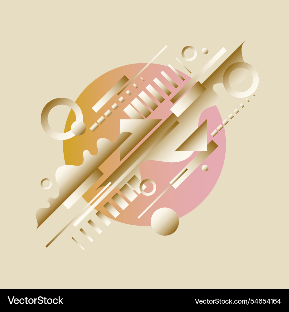 Modern backgrounds with abstract elements and Vector Image
