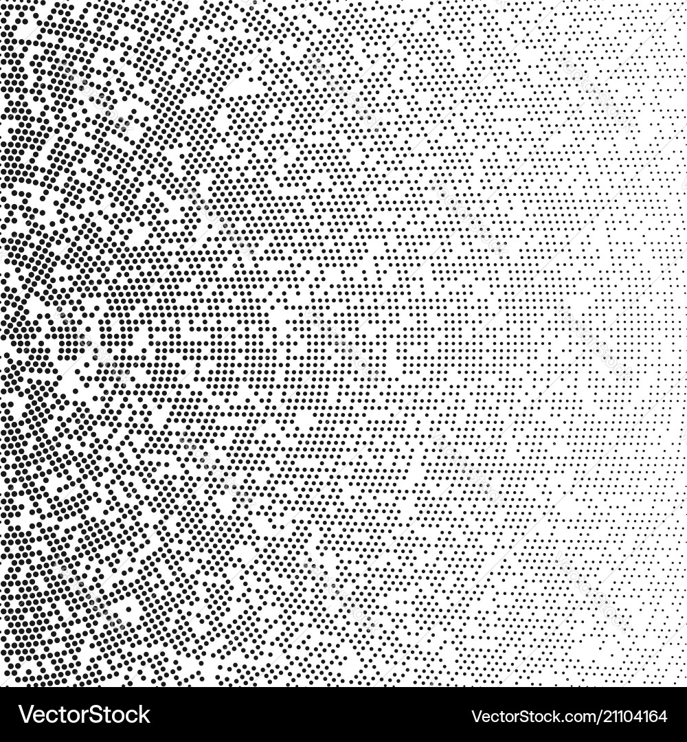Radial gradient halftone dots background modern Vector Image