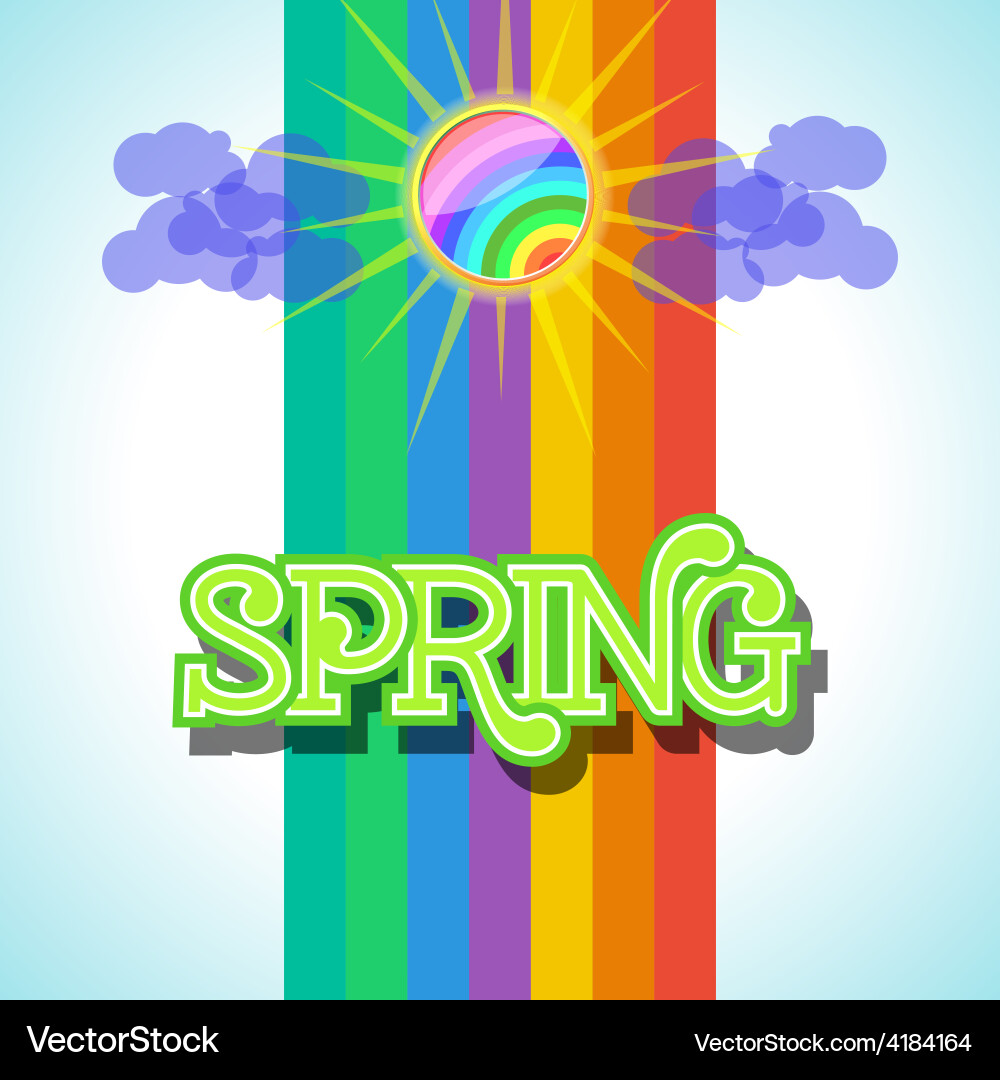 Spring background design Vector Image
