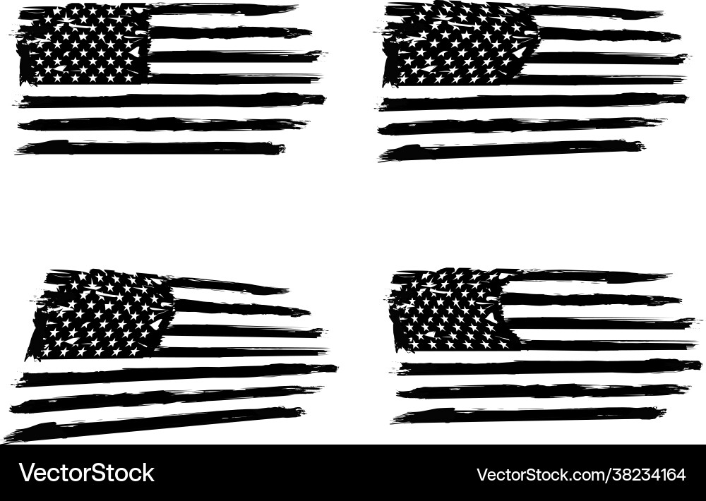 Usa flag distressed american military army Usa flag distressed american military army vector image