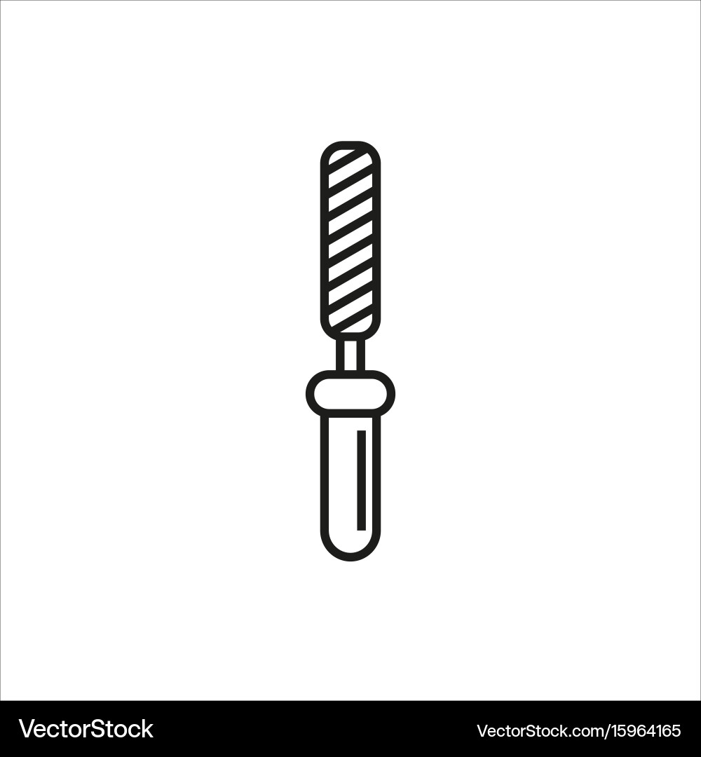 Chisel rasp file grater instrument icon Vector Image