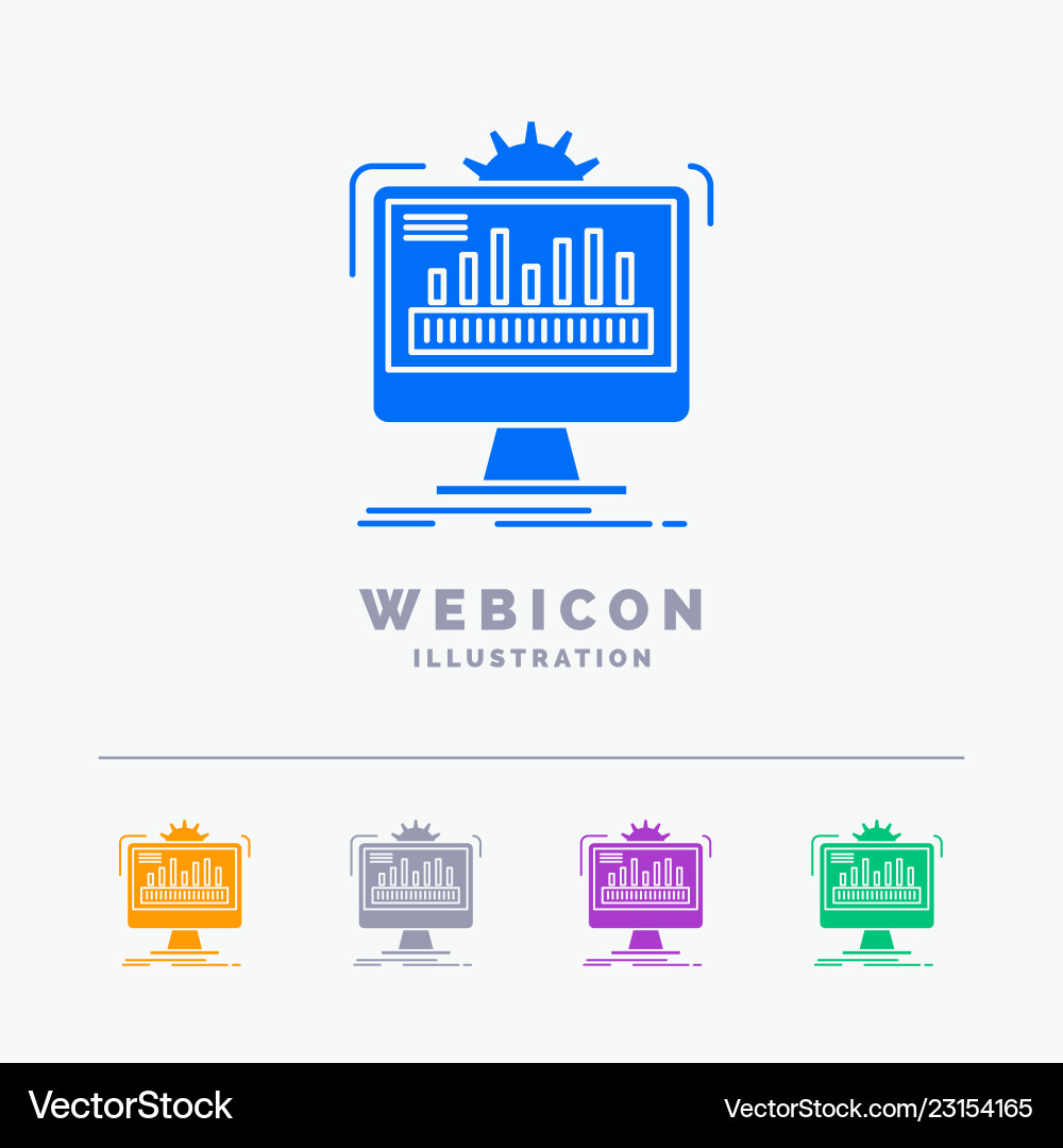 Dashboard admin monitor monitoring processing 5 Dashboard admin monitor monitoring processing 5 Vector Image