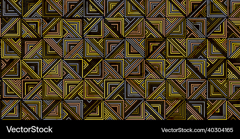 Geometric pattern dark background retro style Geometric pattern dark background retro style vector image