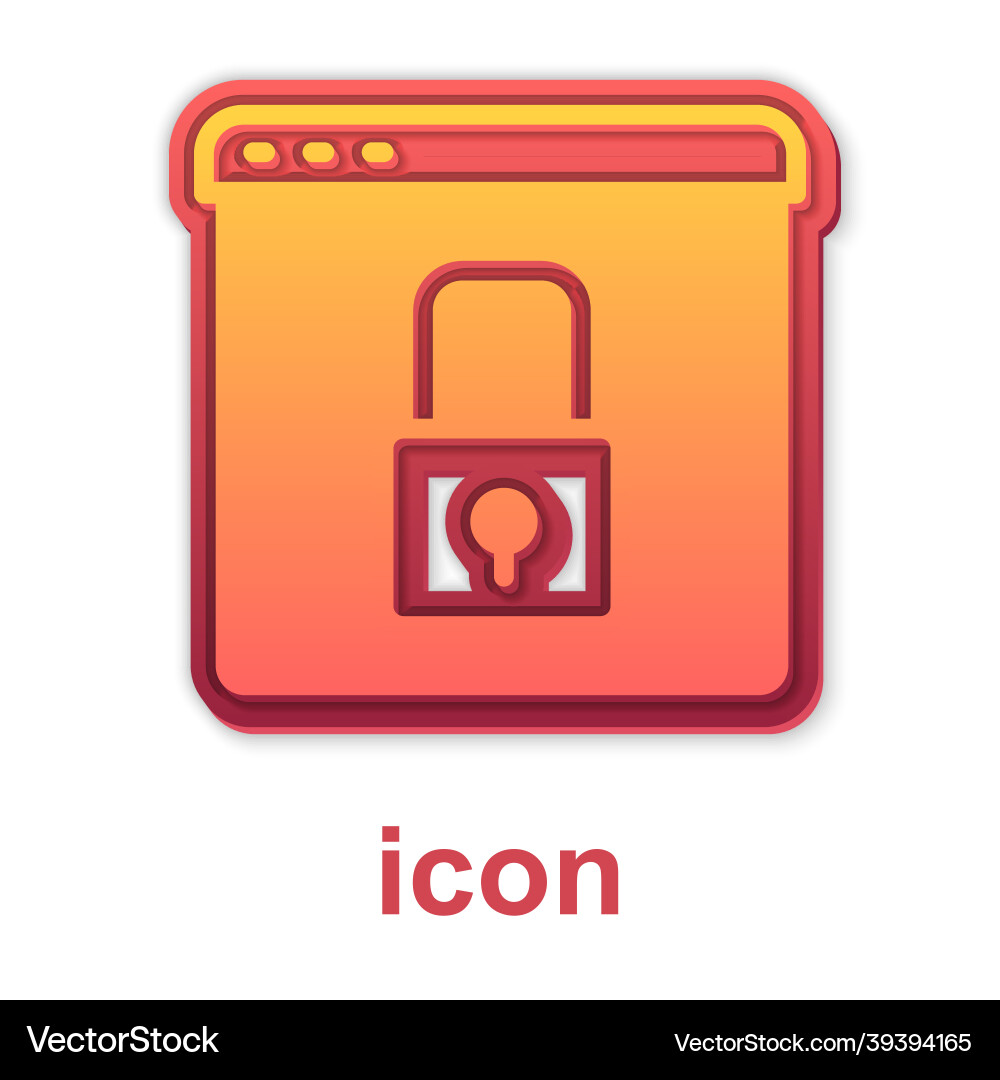 Gold secure your site with https ssl icon vector image