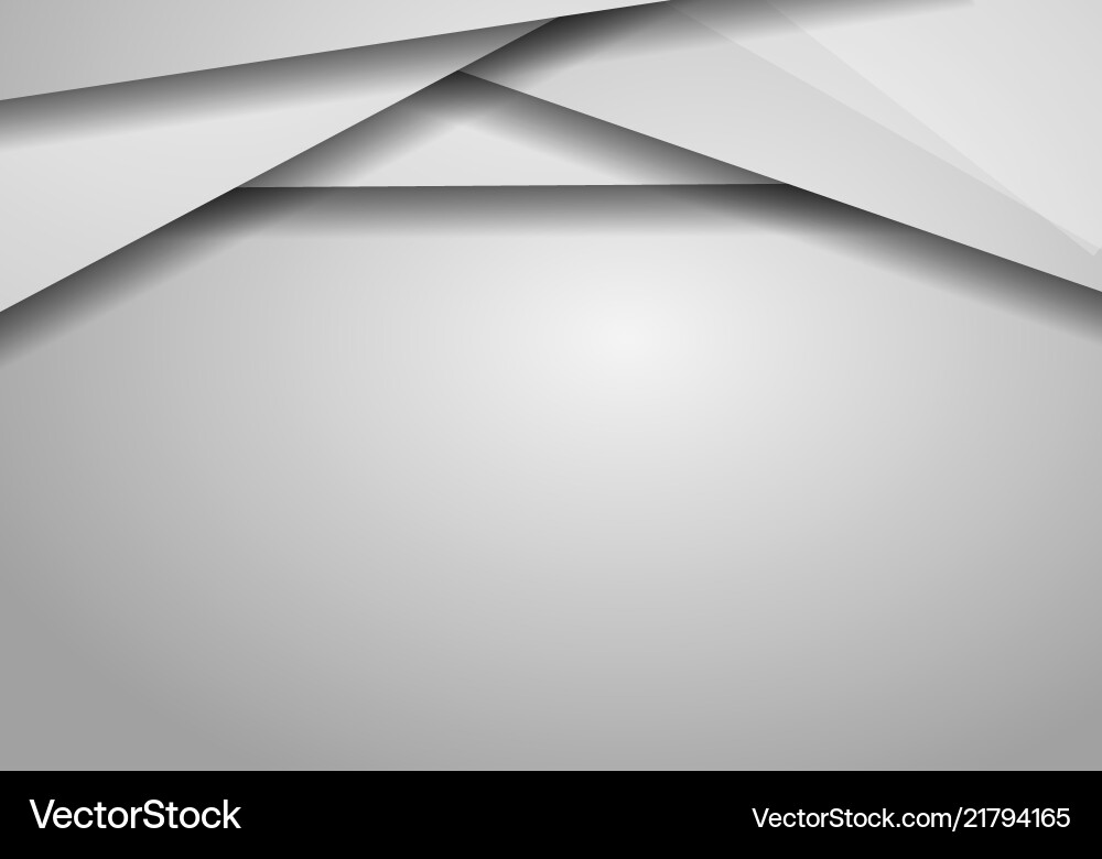 Gray hexagon abstract background with copy space Vector Image