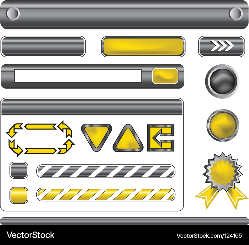Web template elements vector image