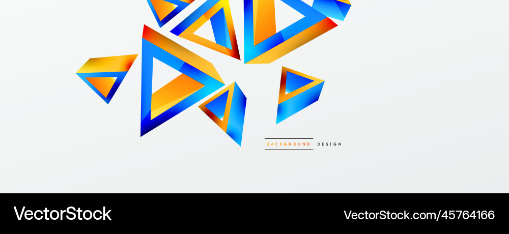 3d triangle abstract background basic shape 3d triangle abstract background basic shape Vector Image