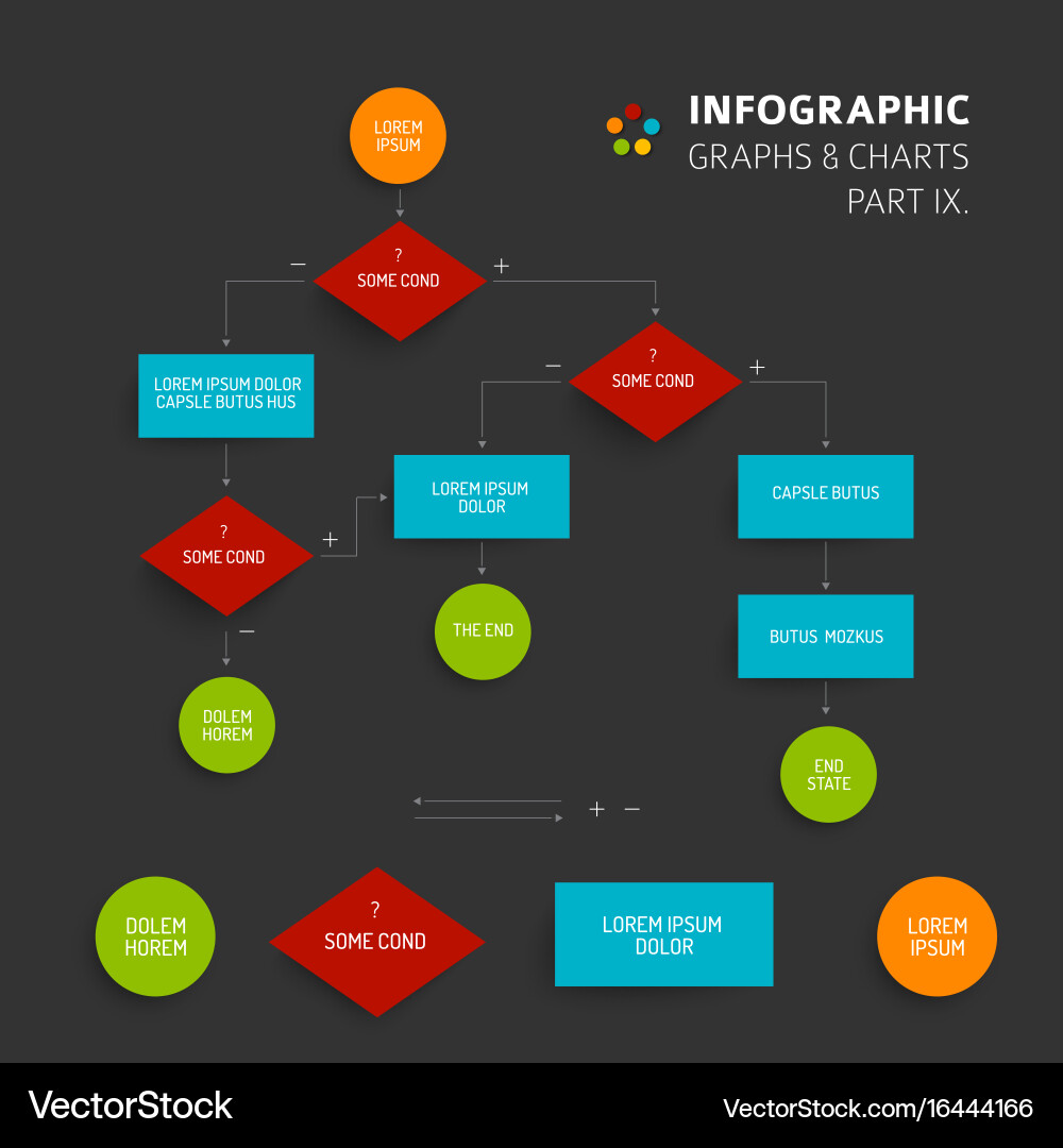 Abstract Algorithm Template vector image