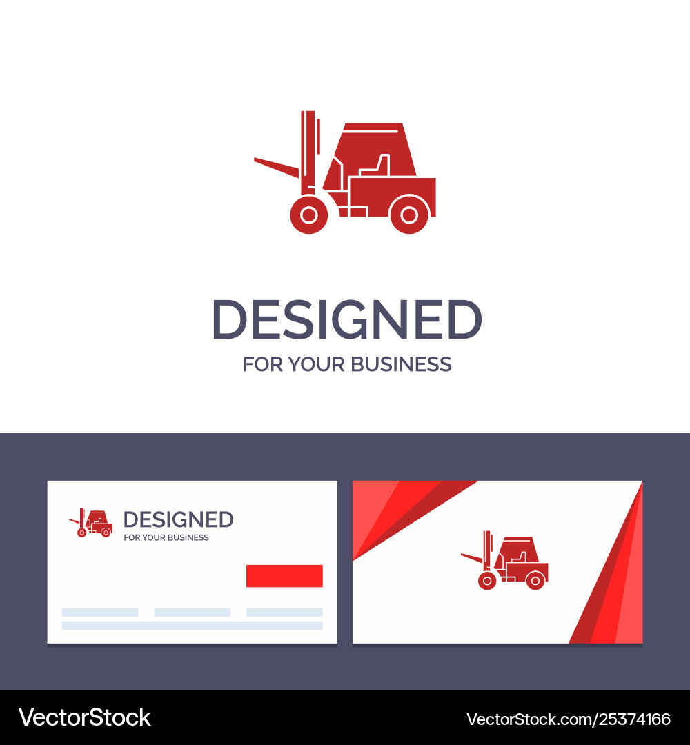 Creative business card and logo template lifter Creative business card and logo template lifter vector image