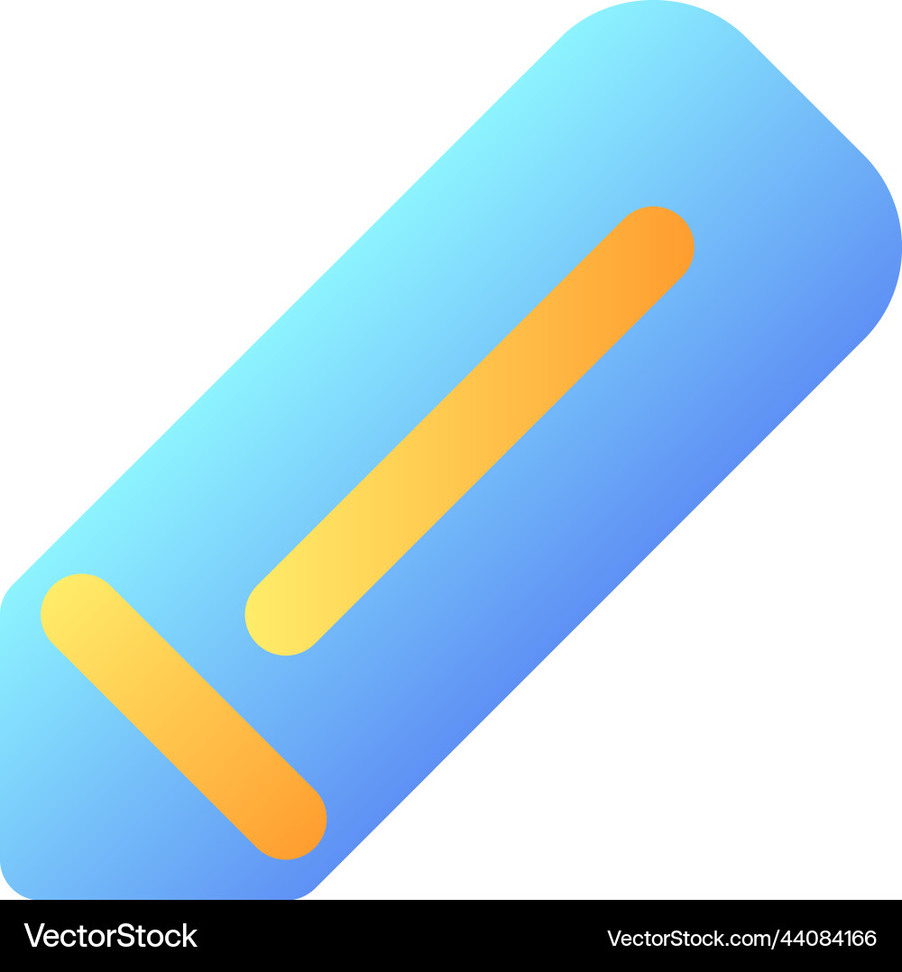 Pencil pixel perfect flat gradient color ui icon Pencil pixel perfect flat gradient color ui icon vector image