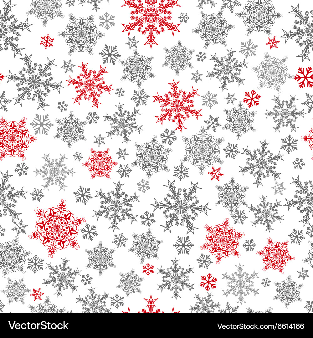 Winter Snowflake Pattern Vector Image