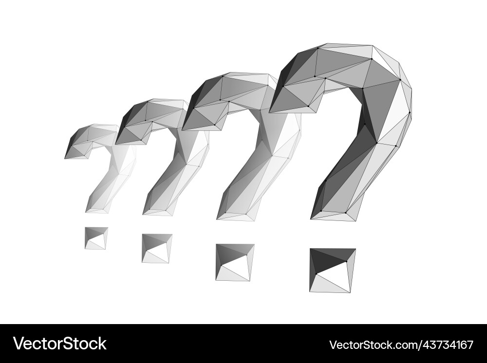 3d ask question mark make decision problem 3d ask question mark make decision problem vector image