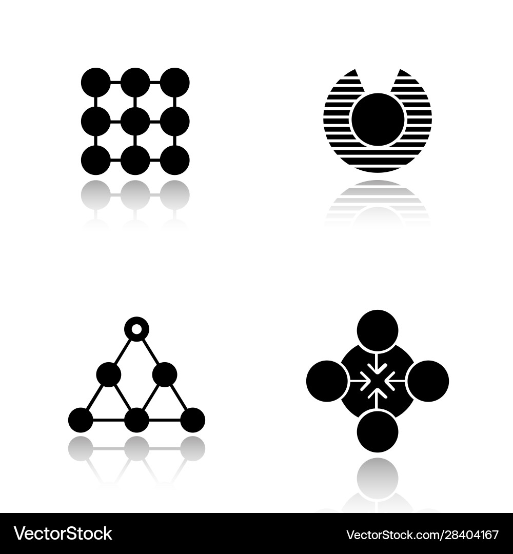 Abstract Icon Set - Symbols & Concepts vector image