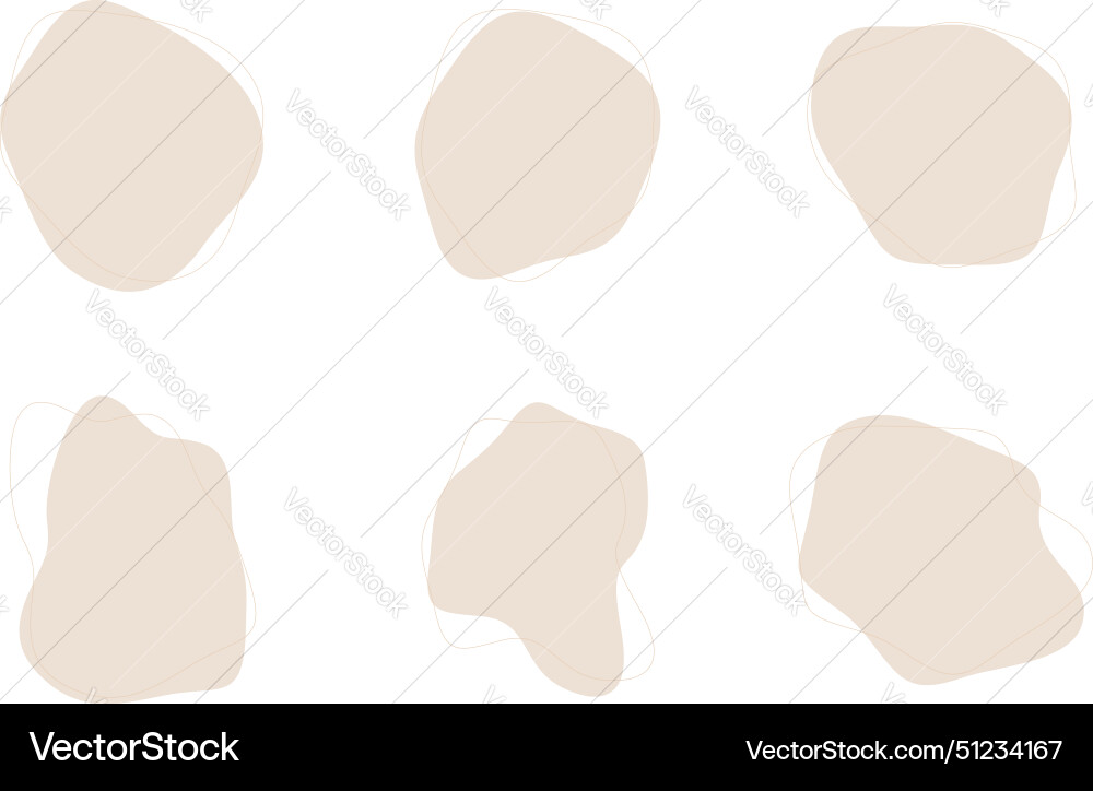 Blobs fluid liquid shapes symbol visual set Vector Image