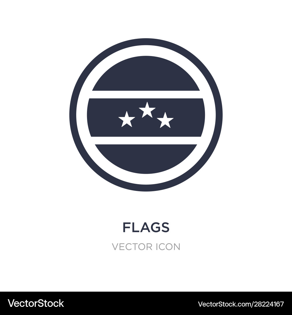 Flags icon on white background simple element vector image