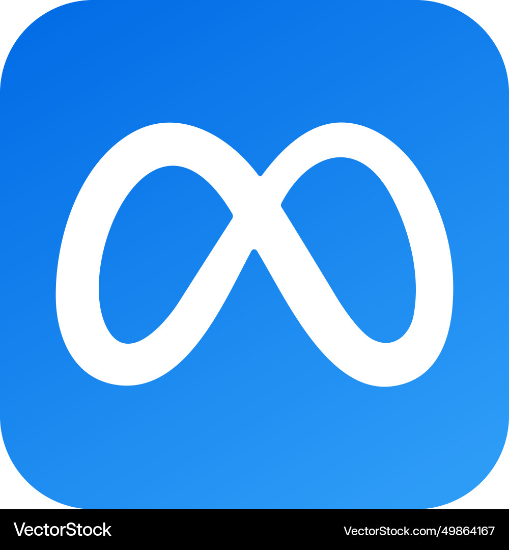 Meta-Icon Logo Social Media Technologie Unternehmen Meta-Icon Logo Social Media Technologie Unternehmen vektorbild