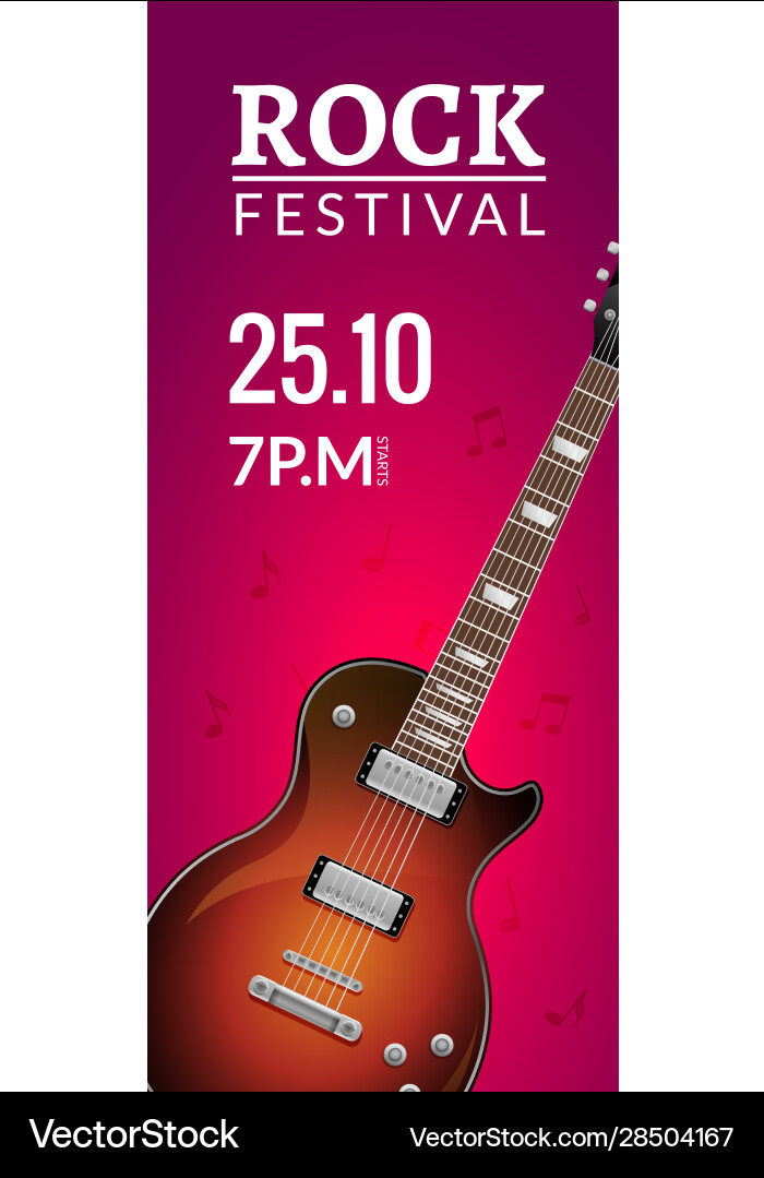 Rock Festival Flyer Event Design Template Rock Festival Flyer Event Design Template vektorbild