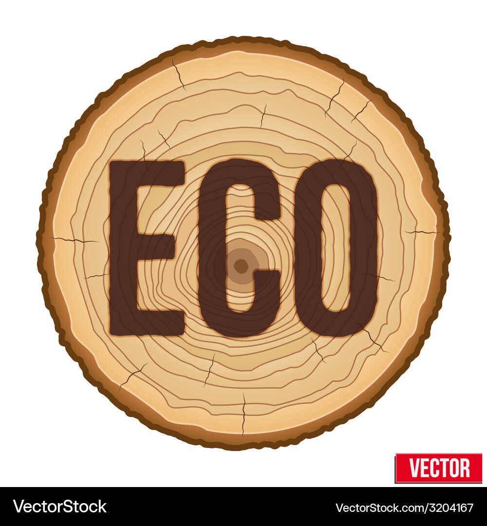 Scorched Tree Trunk Section vector image