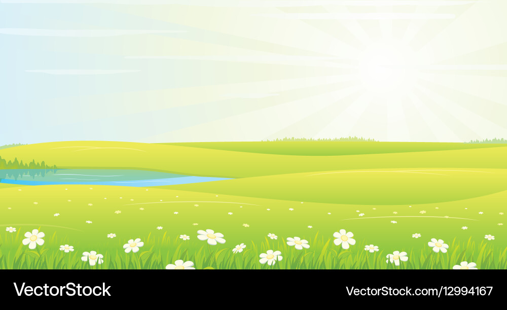 Summer landscape Royalty Free Vector Image - VectorStock
