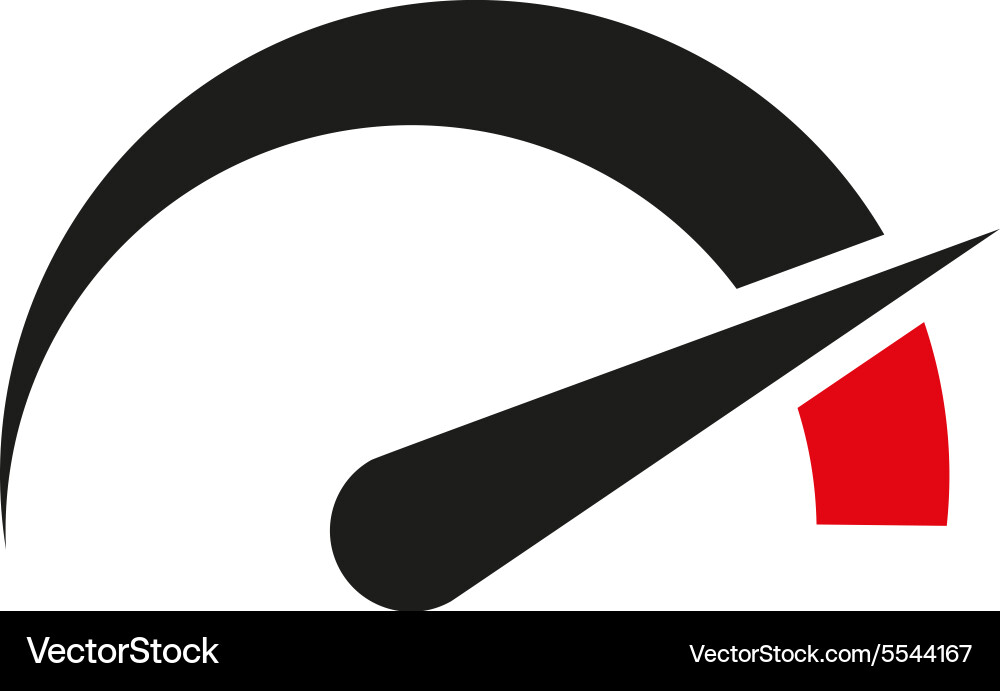Tachometer speedometer and indicator icon vector image