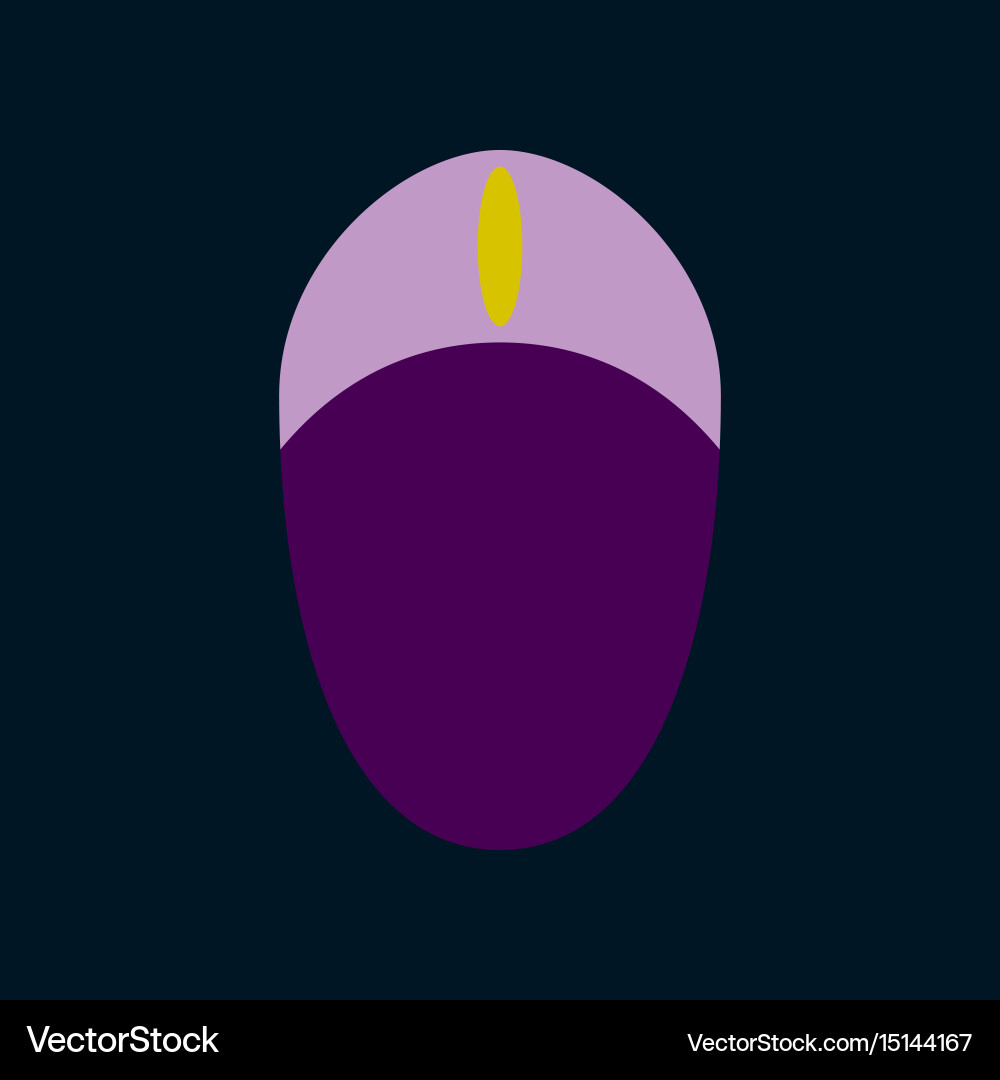Technology gadget in flat design computer mouse Vector Image