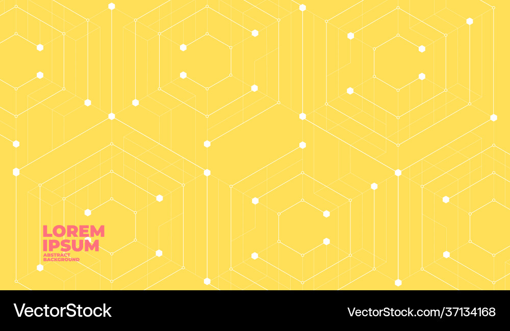 Abstract hexagonal molecular structures background Abstract hexagonal molecular structures background vector image