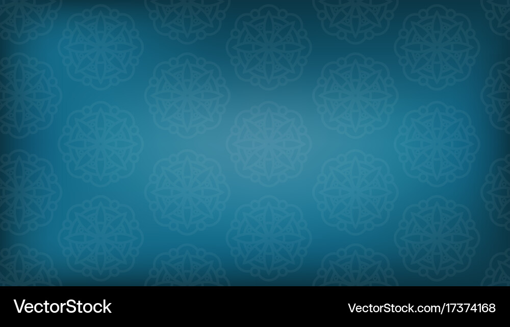 Blue background with abstract round patterns vector image