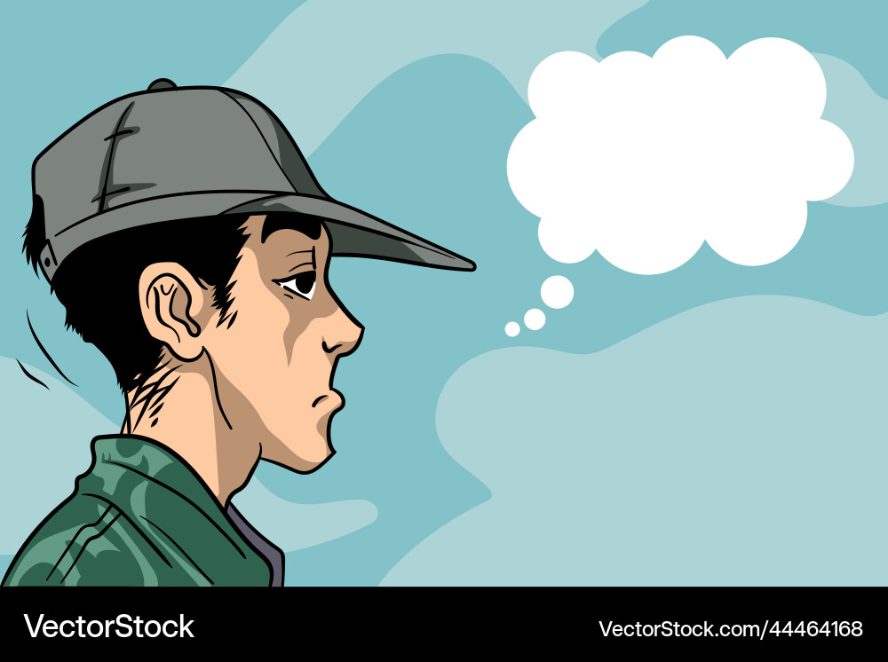Hand drawn comic character of a young man walking Hand drawn comic character of a young man walking vector image