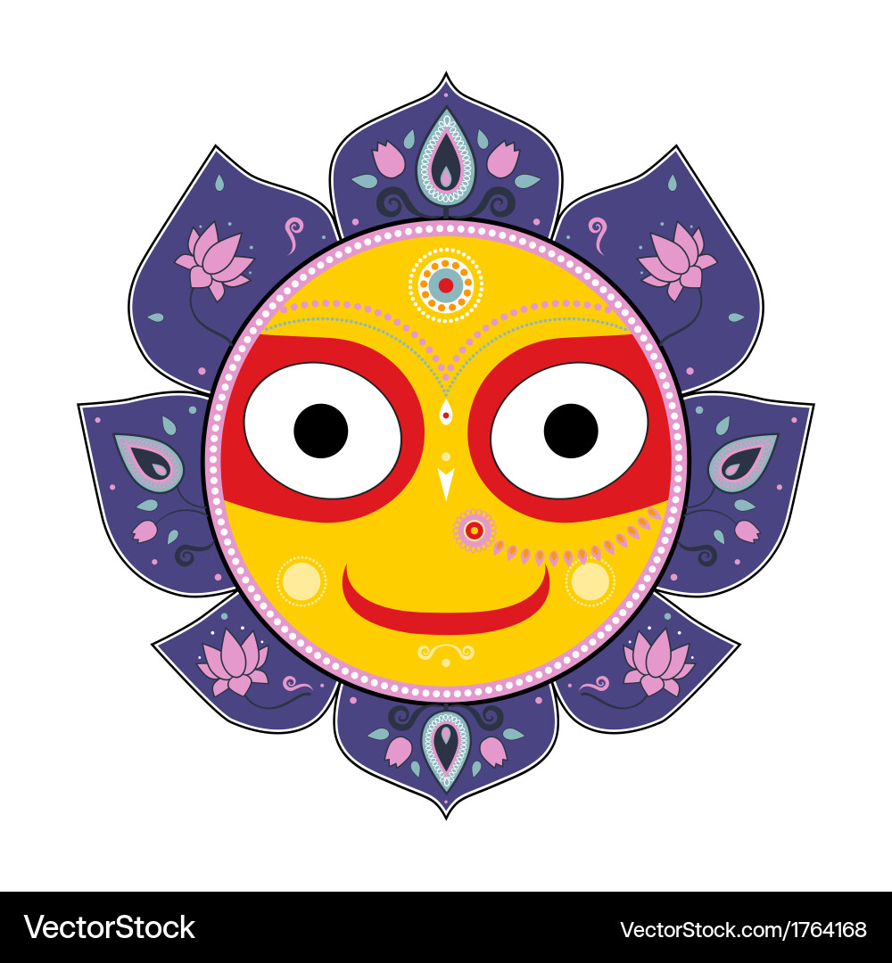 Lord Jagannath - Hindu God Vector Image