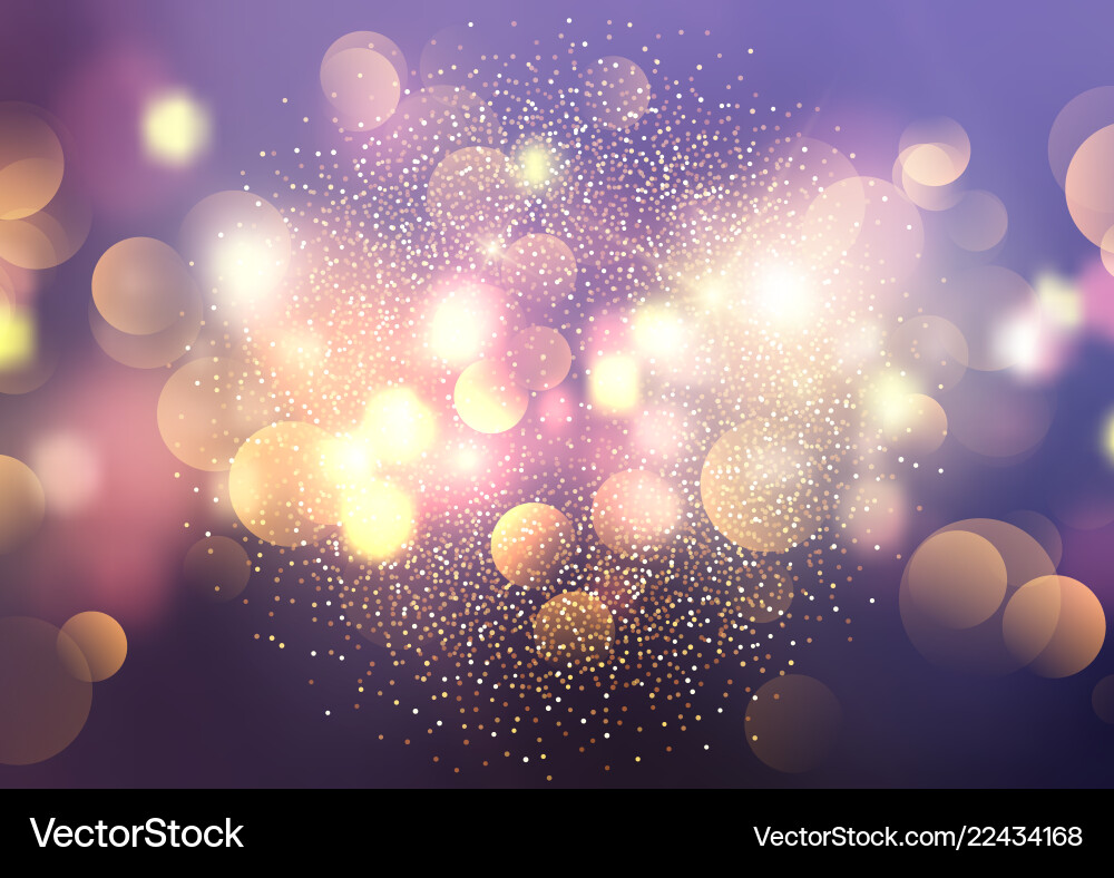 Sparkling Bokeh Lights Background vector image