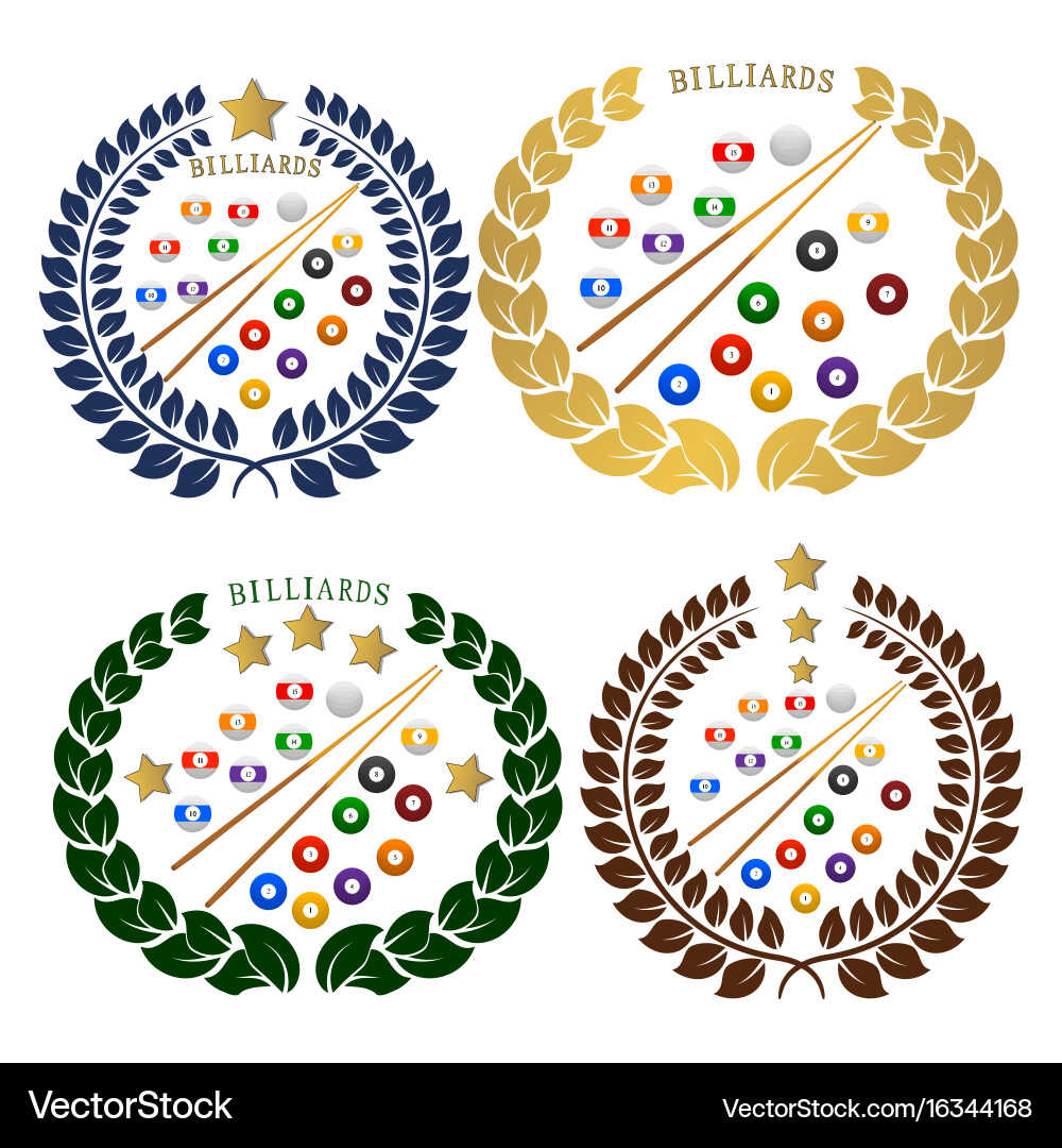 Theme billiards Royalty Free Vector Image - VectorStock