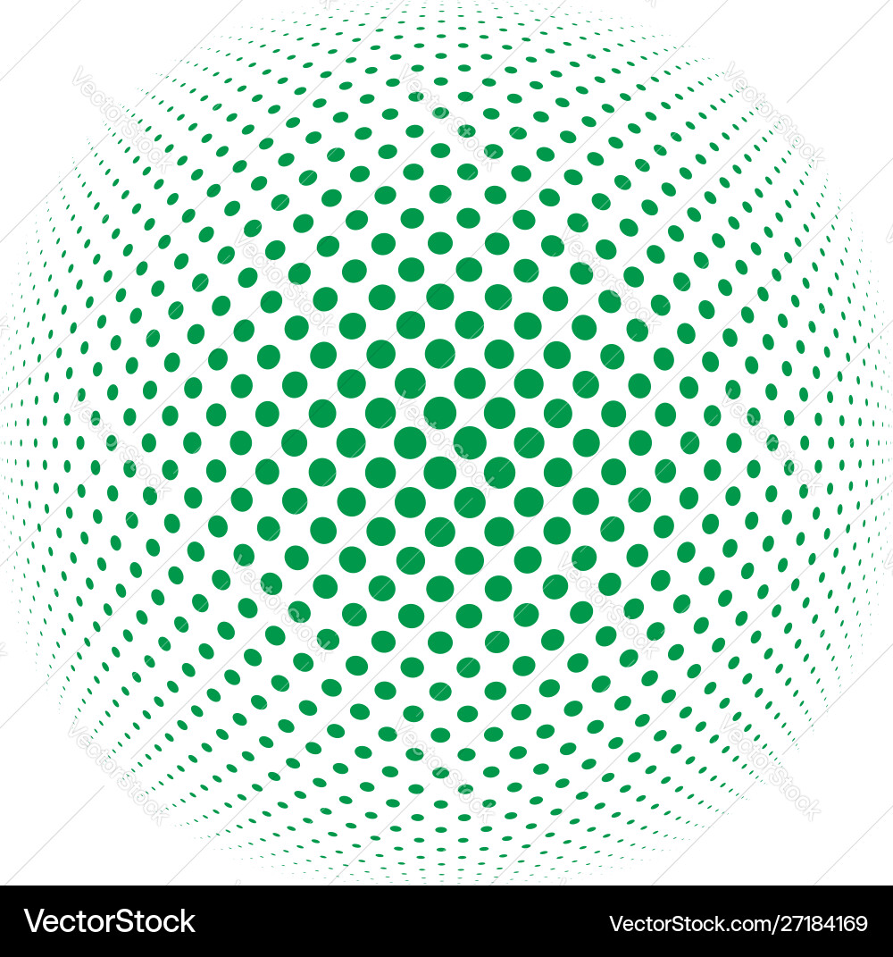 Abstract Dotted Sphere vector image
