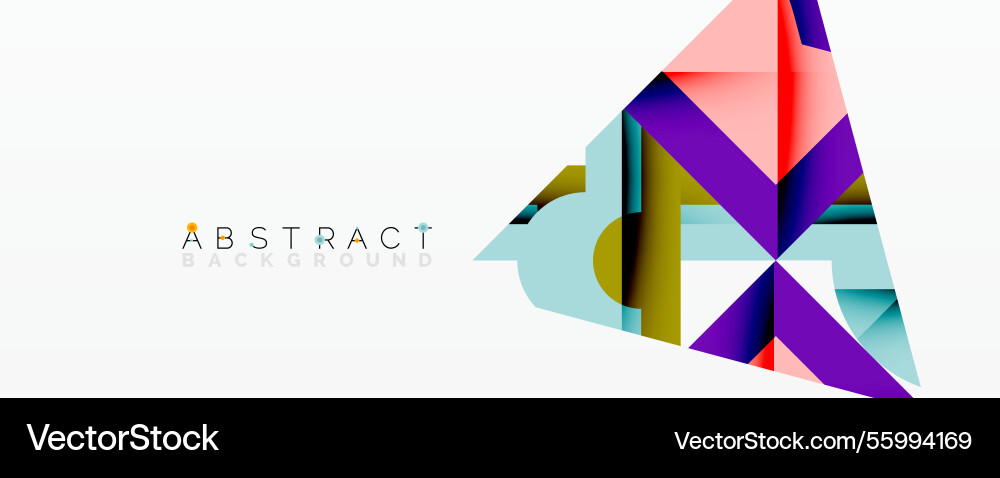 Abstract geometric composition with interlocking Vector Image