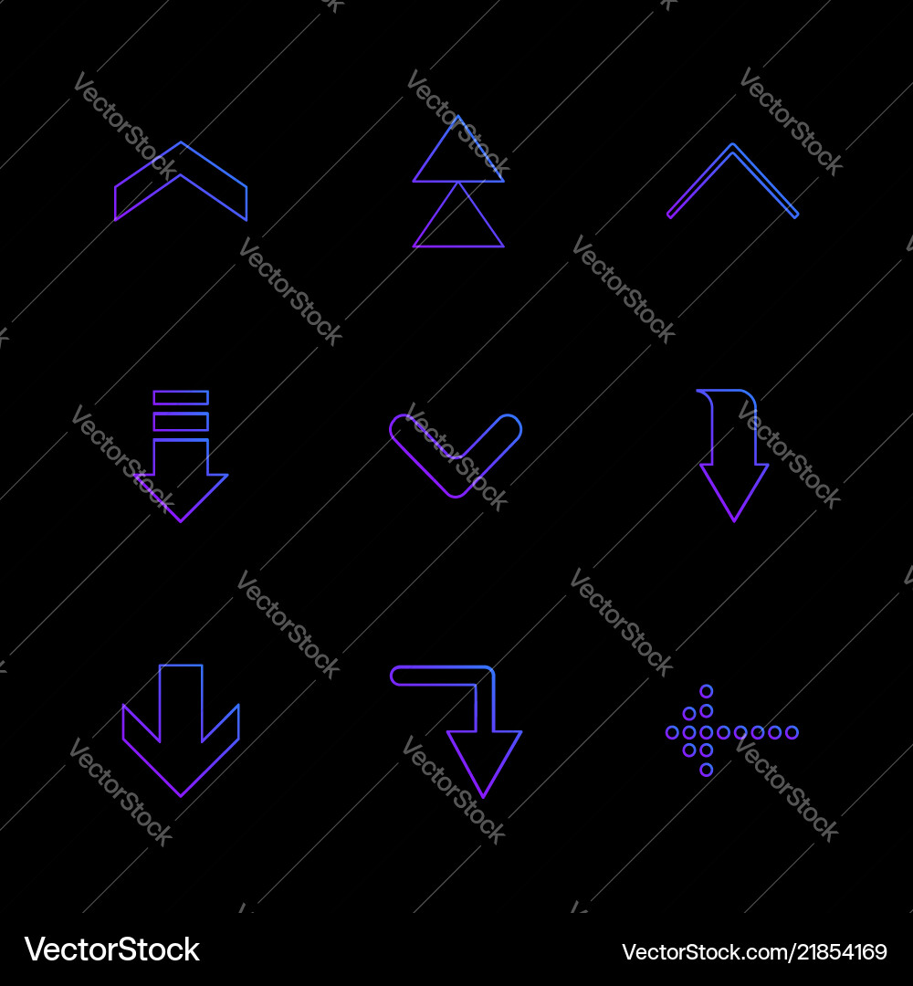 Arrows directions pointer arrow user vector image