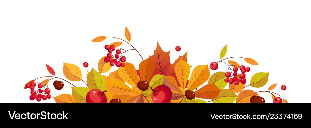 Autumn background with space for text banner Autumn background with space for text banner vector image